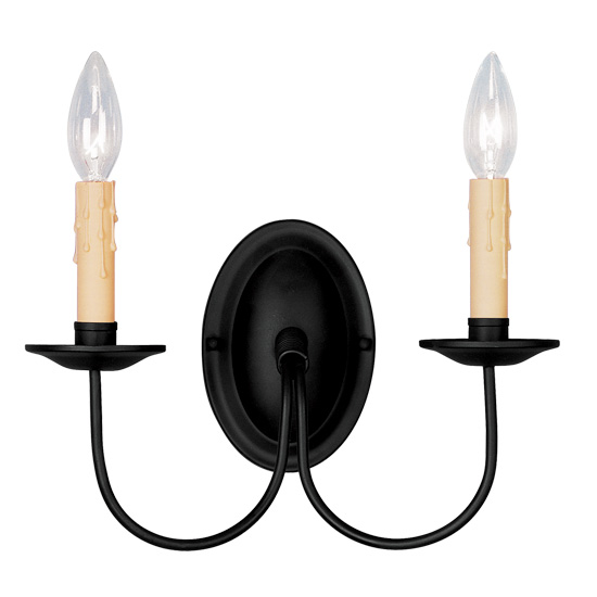 Livex Lighting 4452-04 Heritage Wall Sconce in Black 